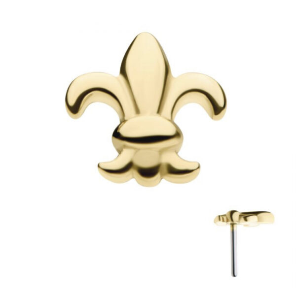 Fleur de Lis Threadless End